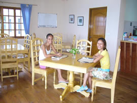 Dining in the Sogod Bay Scuba Resort Resort